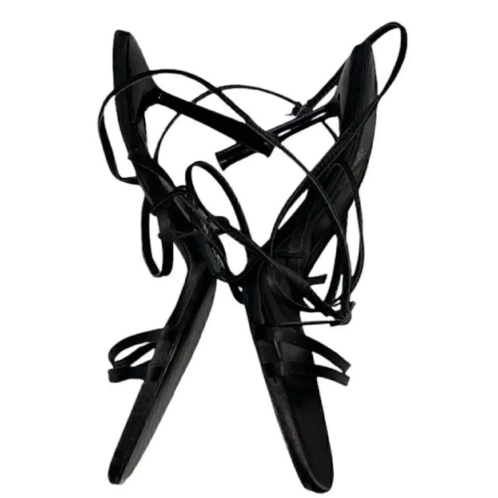 Zara Stappy Black Sandals(Size 10) - Picture 4 of 6